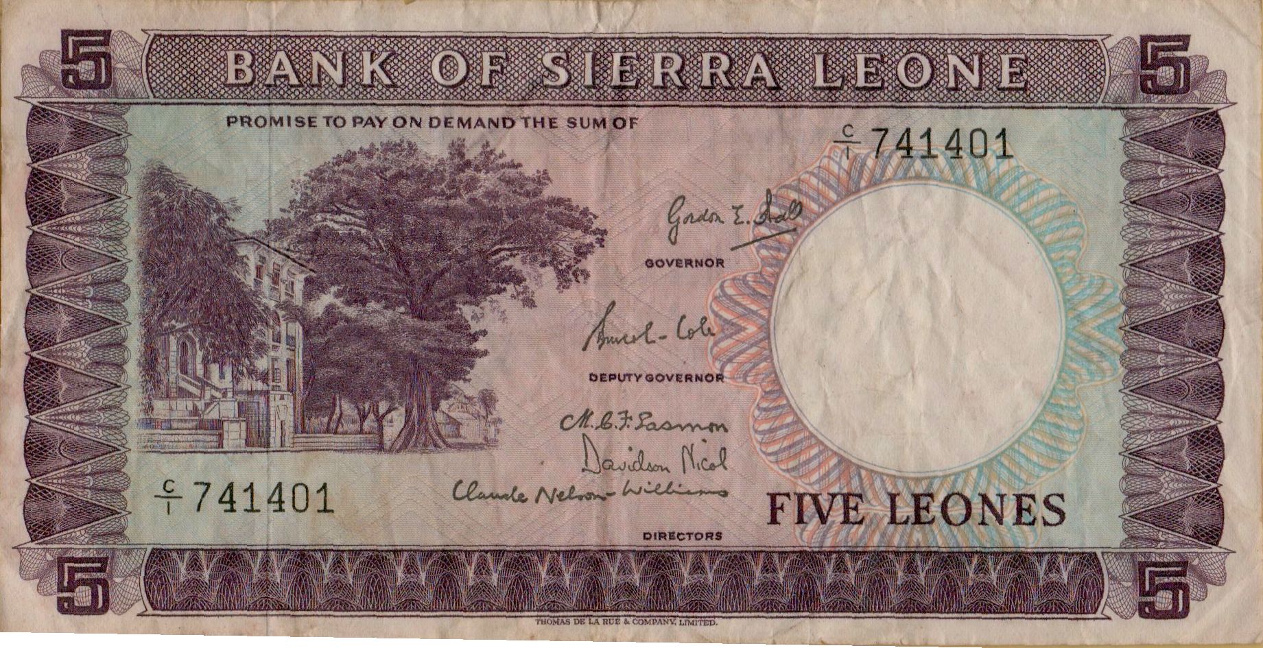 Sierra Leone 5 1964 VF P-3
